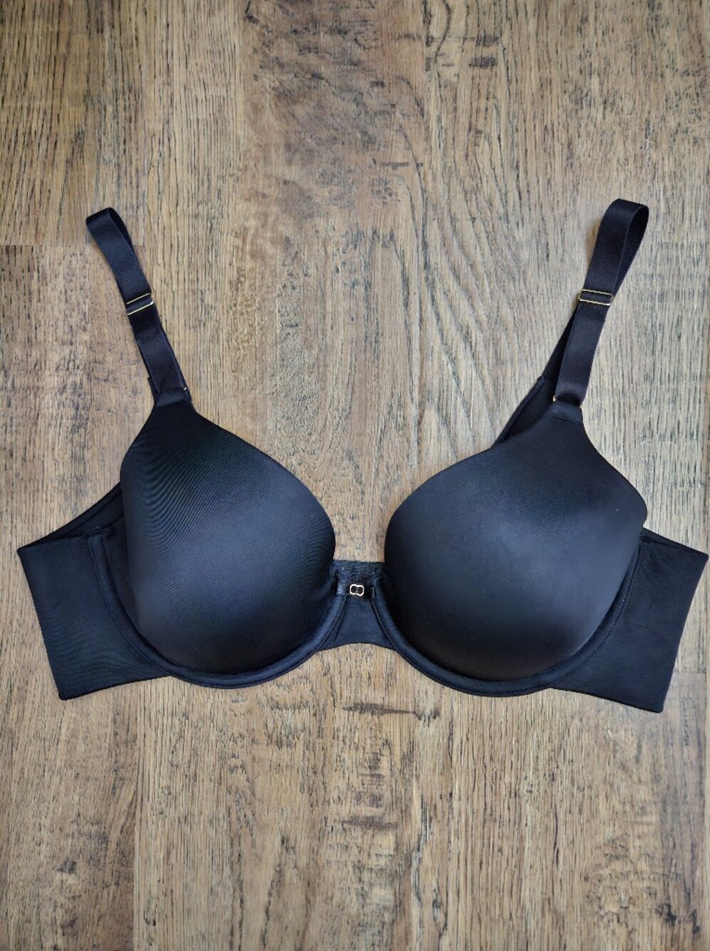 Vanity Fair Black Smooth Molded, Underwire T-Shirt Bra, 38B